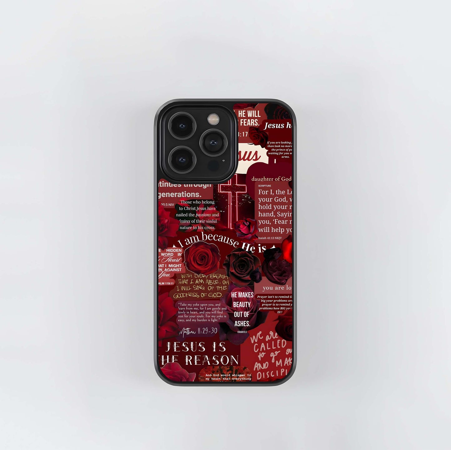 Jesus Love Heals Glass Case