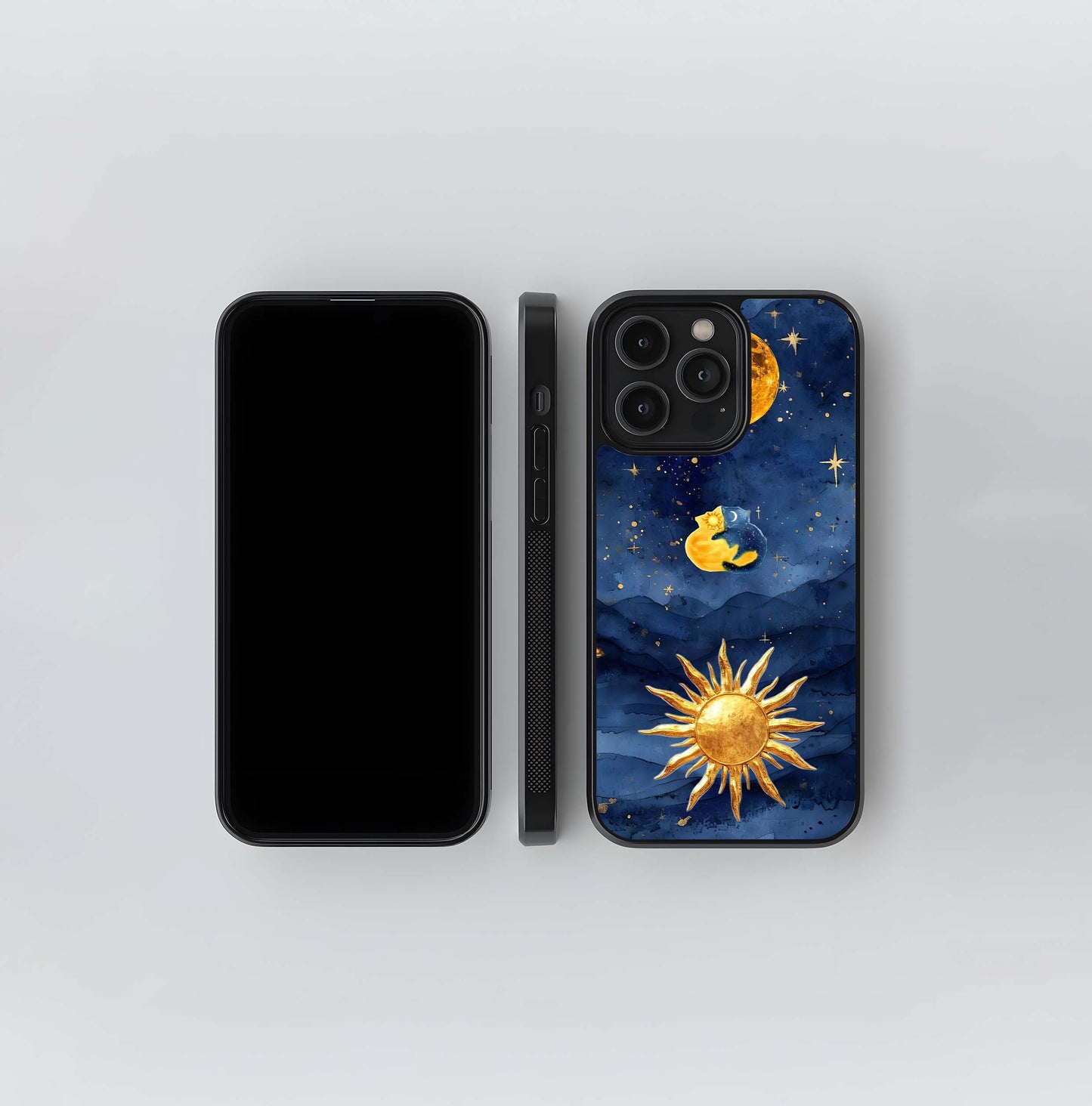 aesthetic moon wallpaper Glass Case