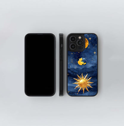 aesthetic moon wallpaper Glass Case