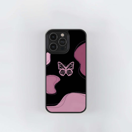 Butterfly Mood Swirl Glass Case