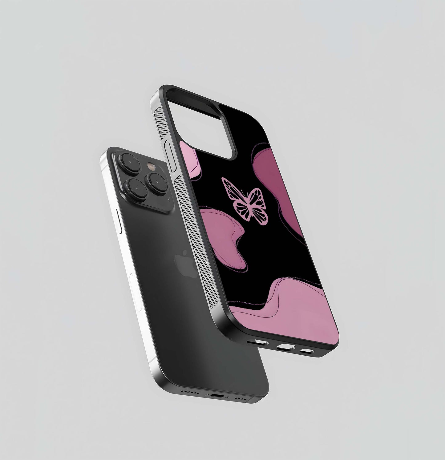 Butterfly Mood Swirl Glass Case