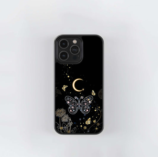 Butterfly Moon Magic Glass Case