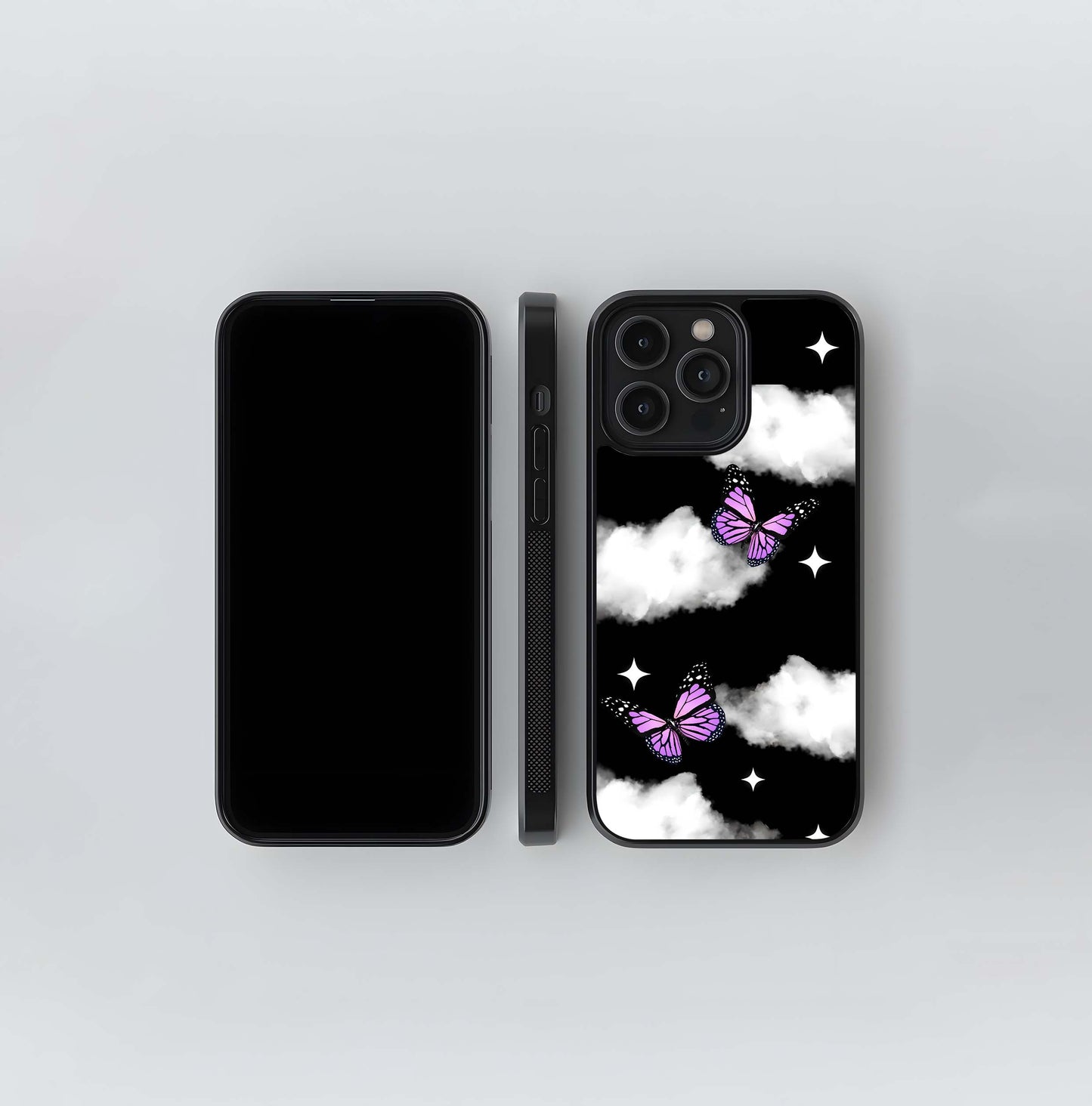 Butterfly Night Drift Glass Case