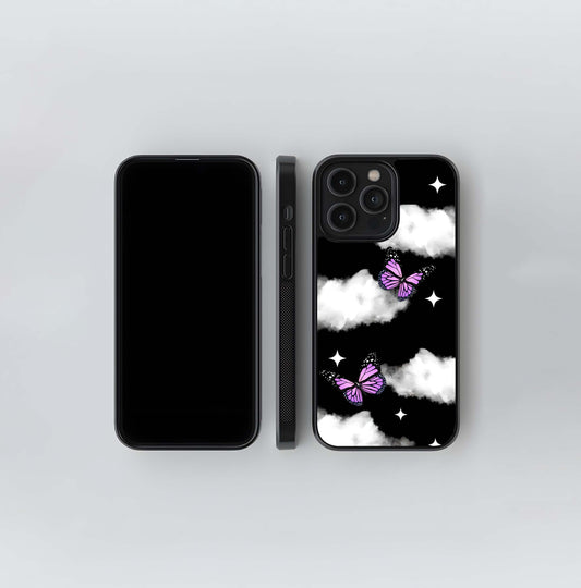 Butterfly Night Drift Glass Case