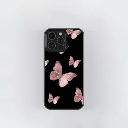 Butterfly Pattern Glass Case