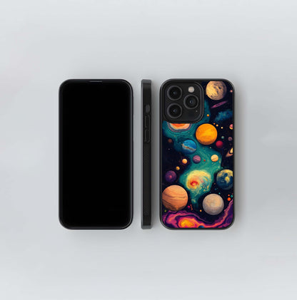 Cosmic Planet Journey Glass Case