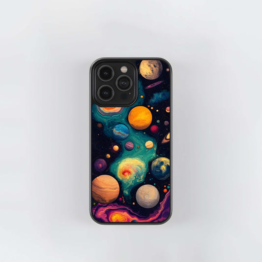 Cosmic Planet Journey Glass Case