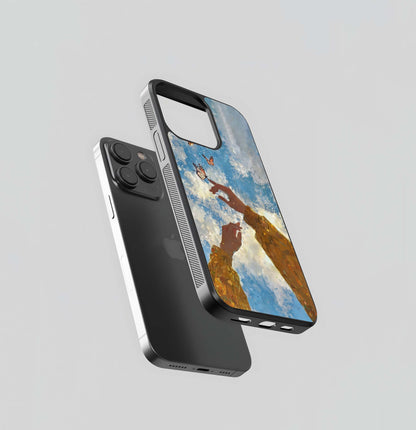 Butterfly Sky Touch Glass Case