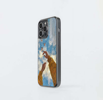 Butterfly Sky Touch Glass Case