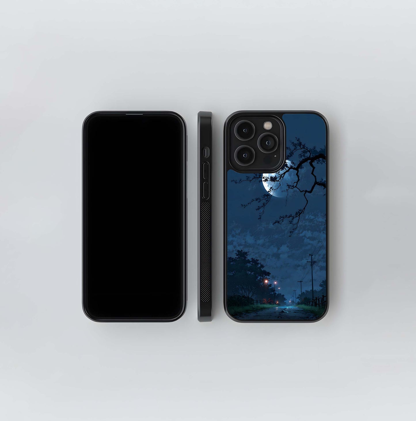 Midnight Country Road Glass Case