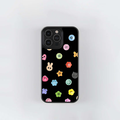 Button Joy Pop Glass Case