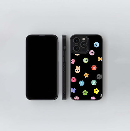 Button Joy Pop Glass Case