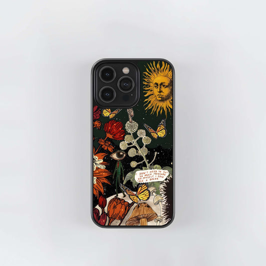 Aesthetic Myself Brave Glass Case