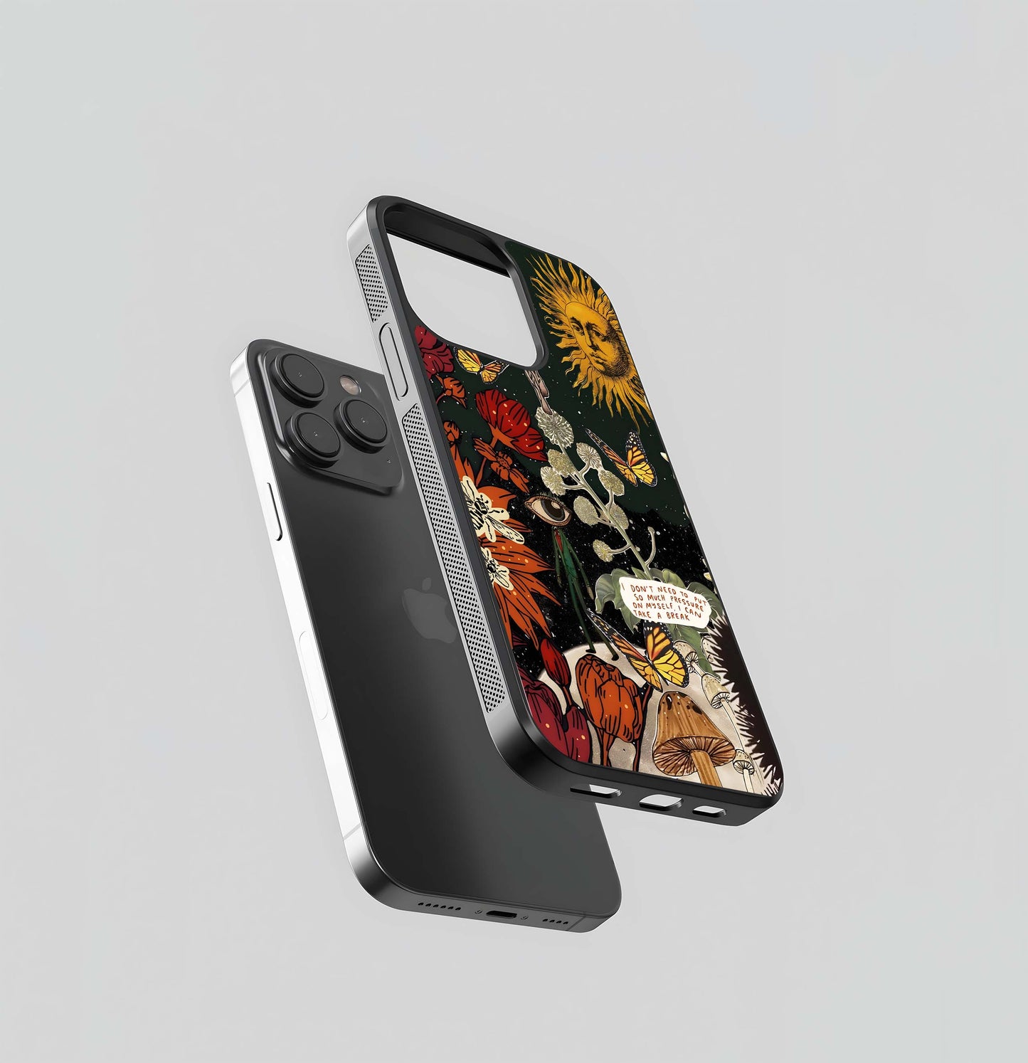 Aesthetic Myself Brave Glass Case