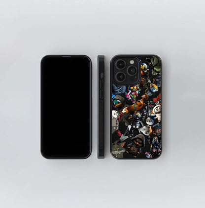 Pop Culture KAWSStreet Art Collage Glass Case