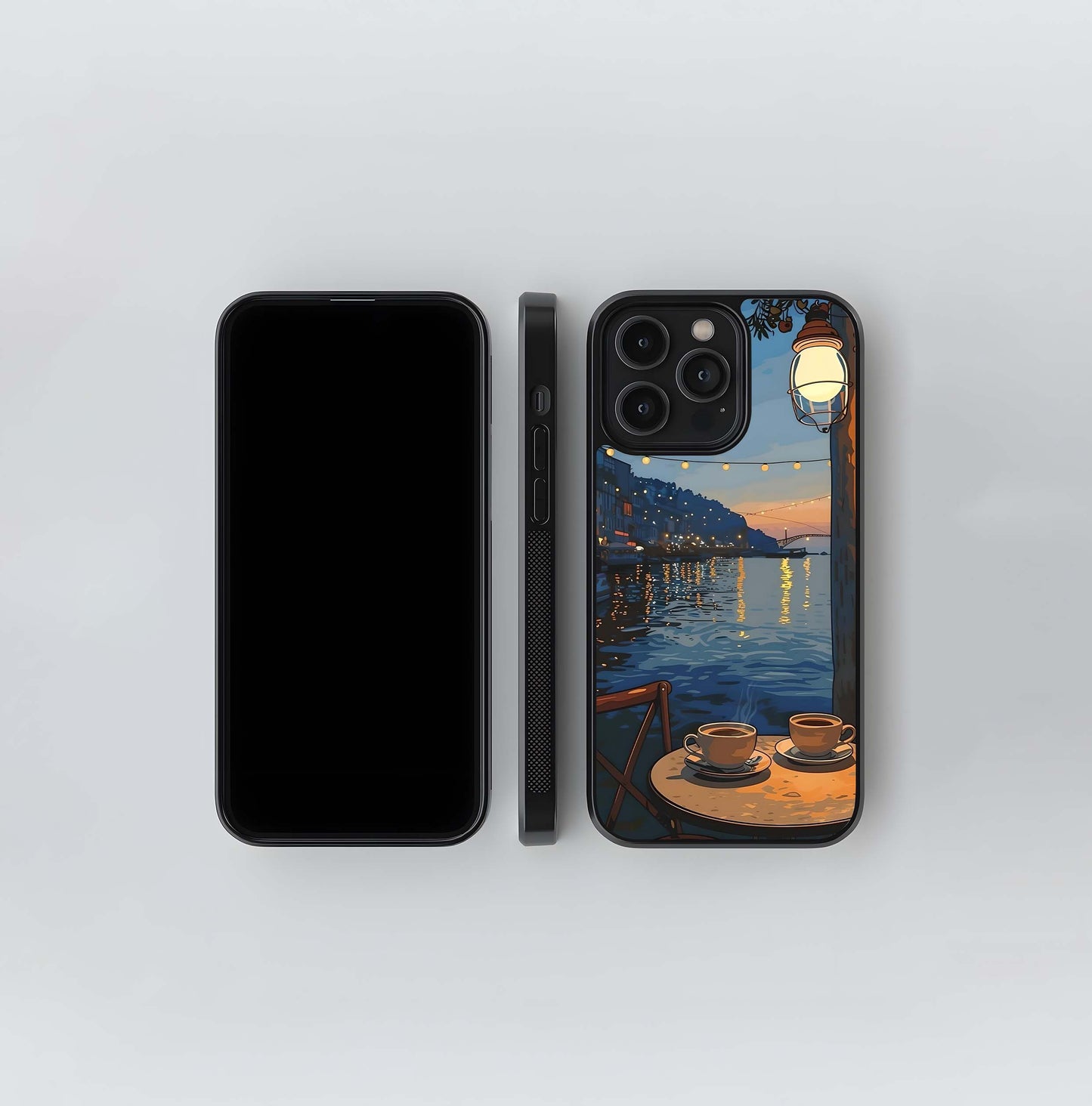 Cafe Sunset View Glass Case