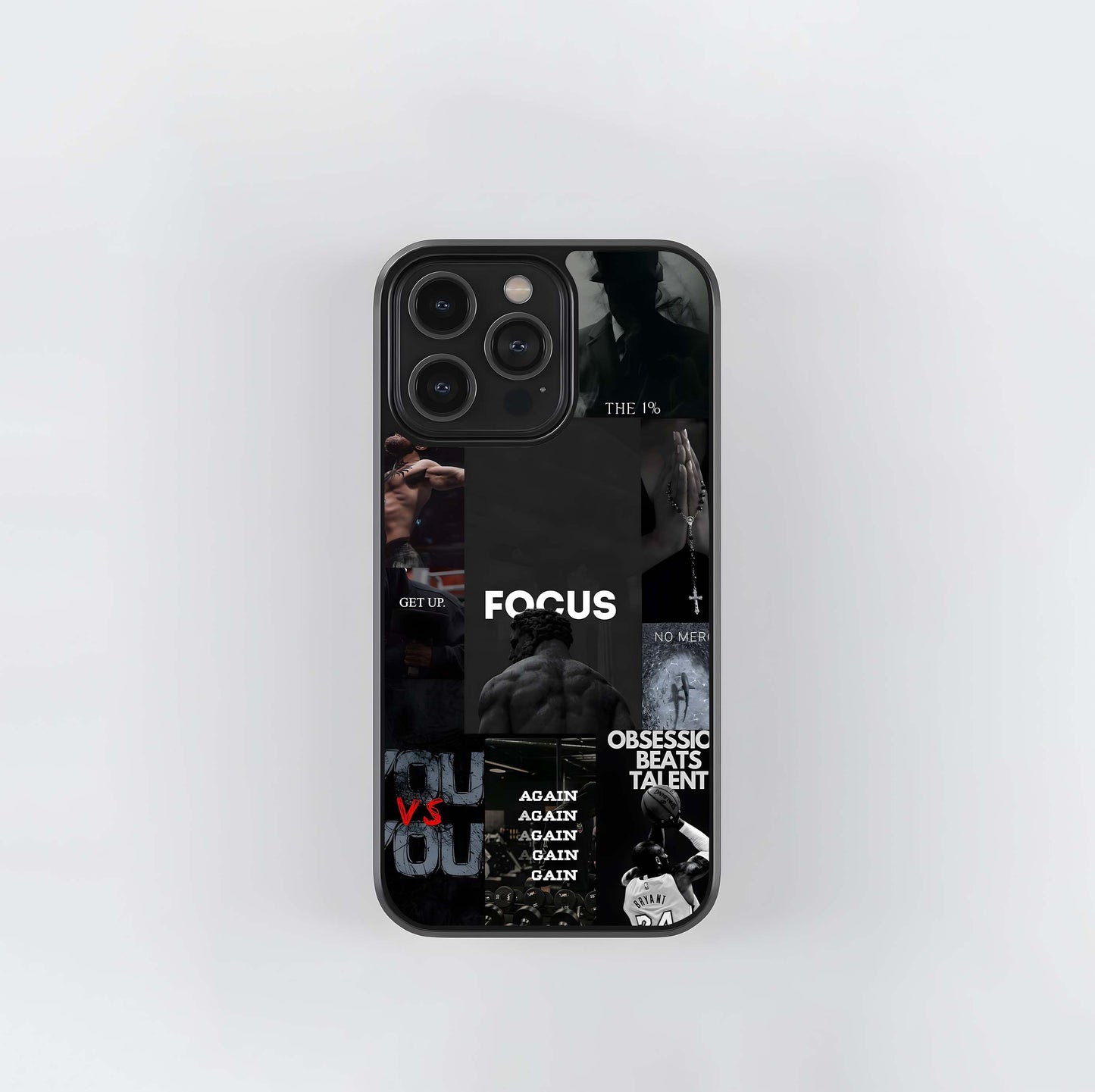 Monochromatic Motivation CollageGlass Case