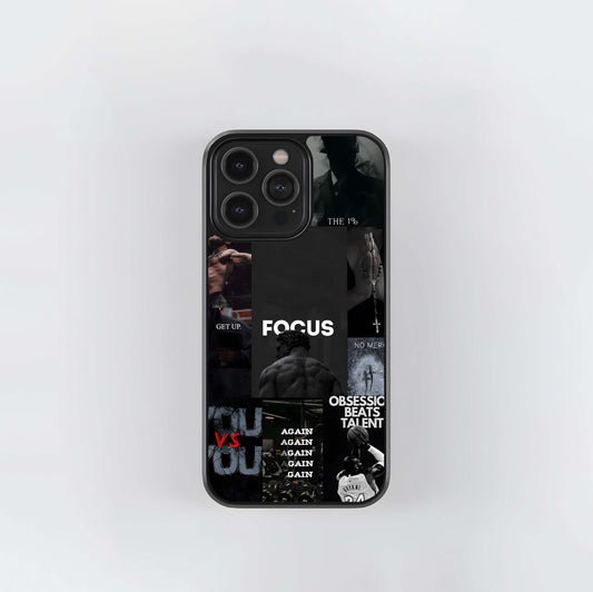 Monochromatic Motivation CollageGlass Case