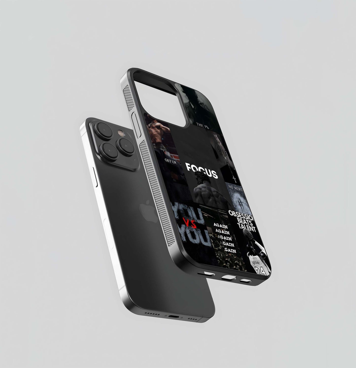 Monochromatic Motivation CollageGlass Case