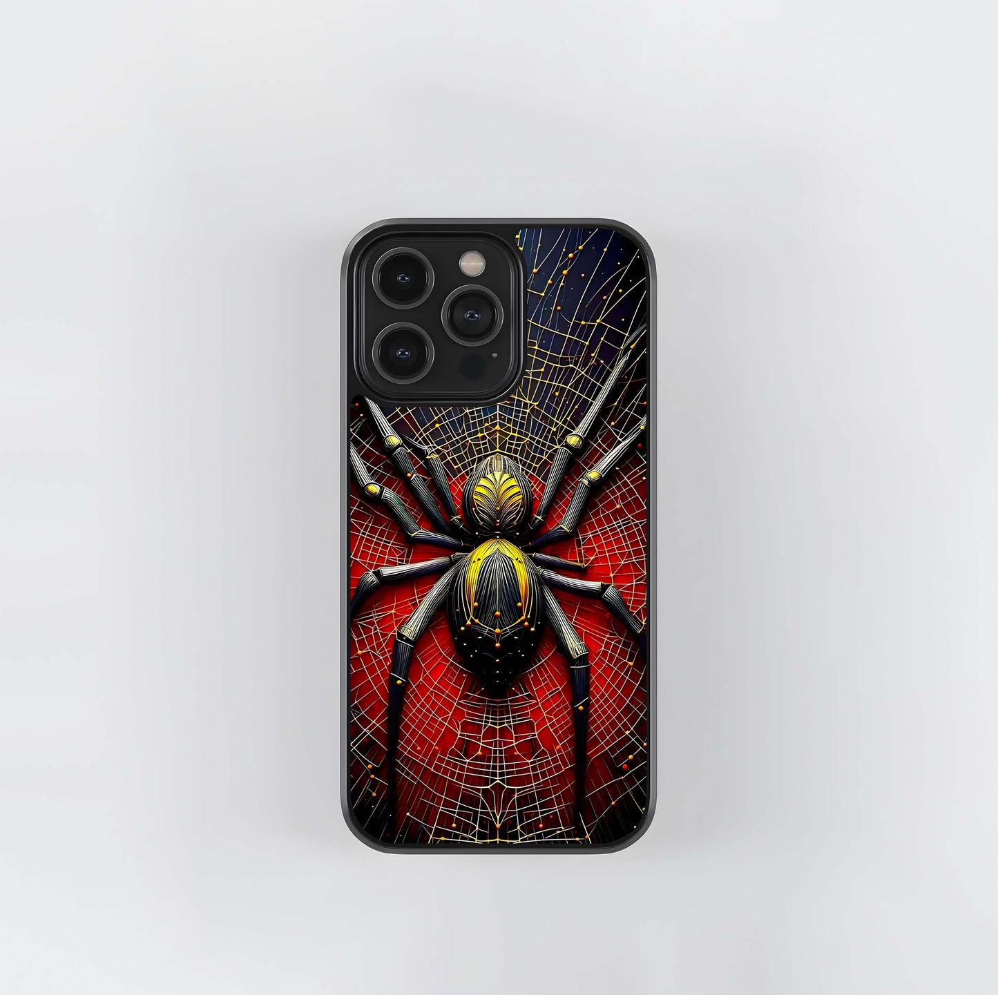 Gilded Spider Web Glass Case