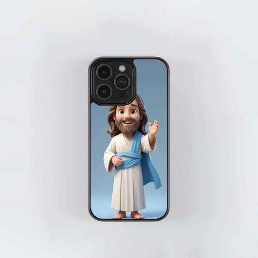 Chibi Jesus Greeting Glass Case