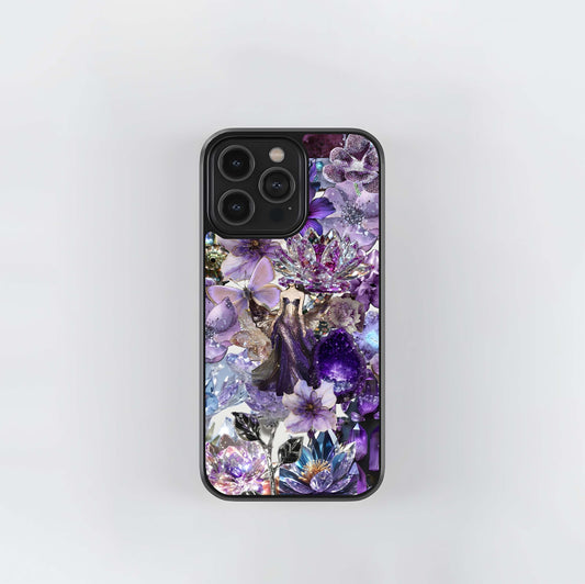 Crystal Bloom Glass Case