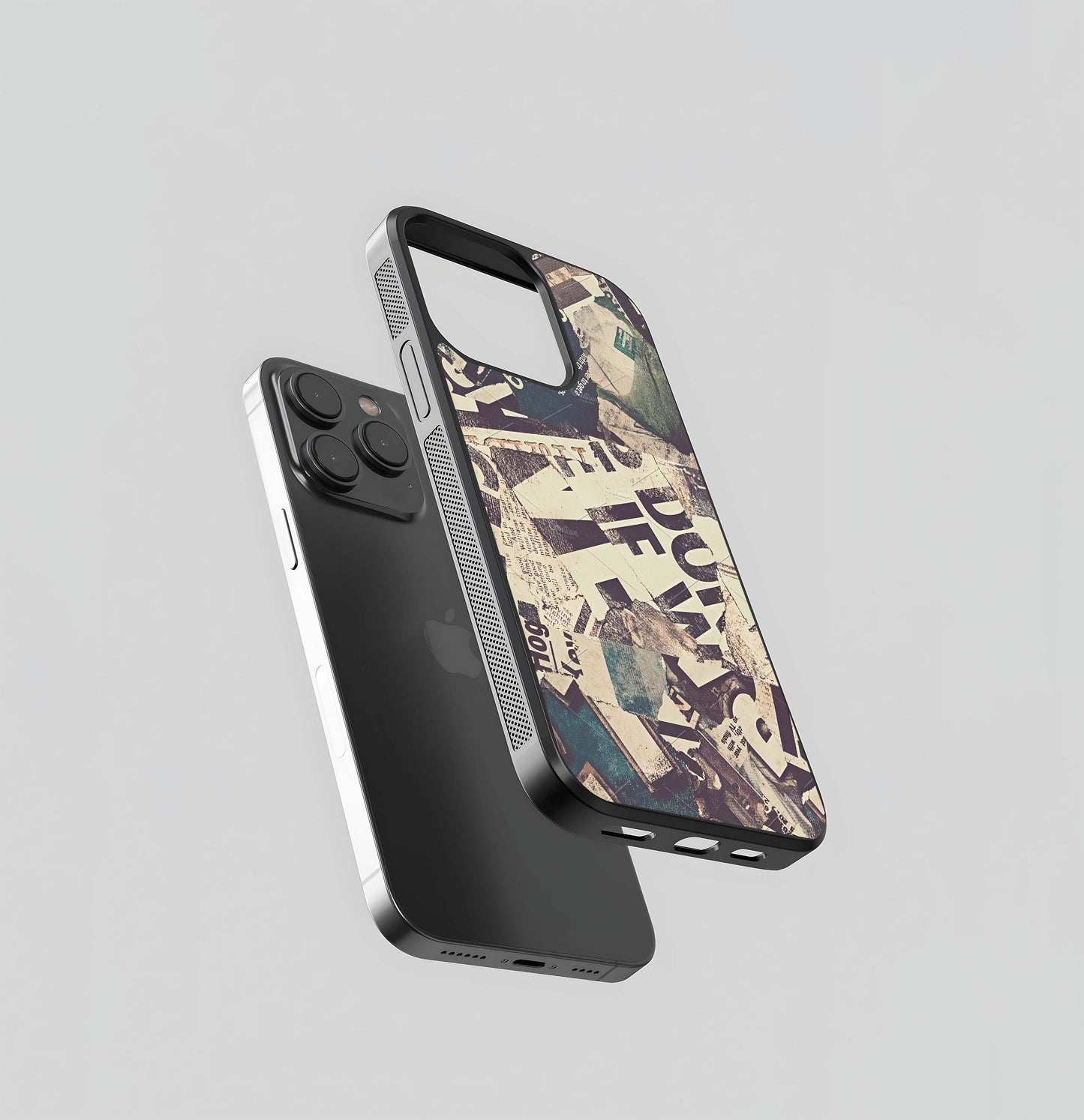Aesthetic Newspaper Glass Case