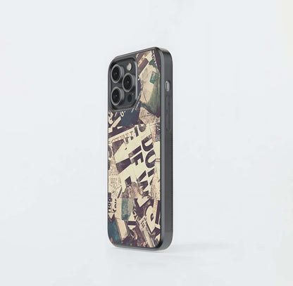 Aesthetic Newspaper Glass Case