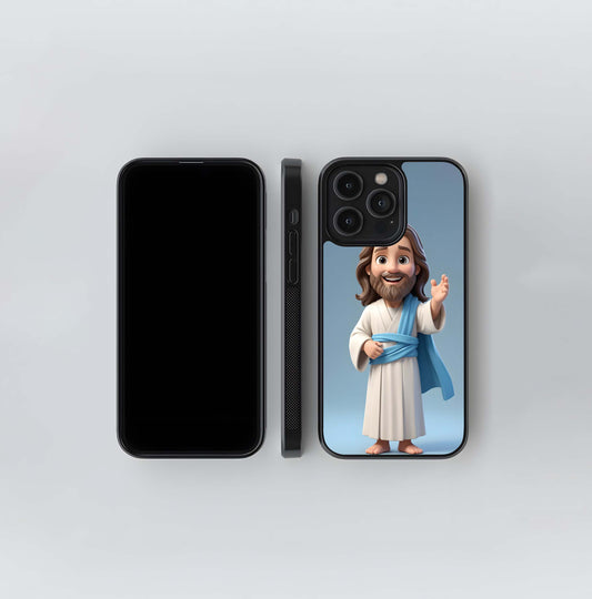 Chibi Jesus Greeting Glass Case