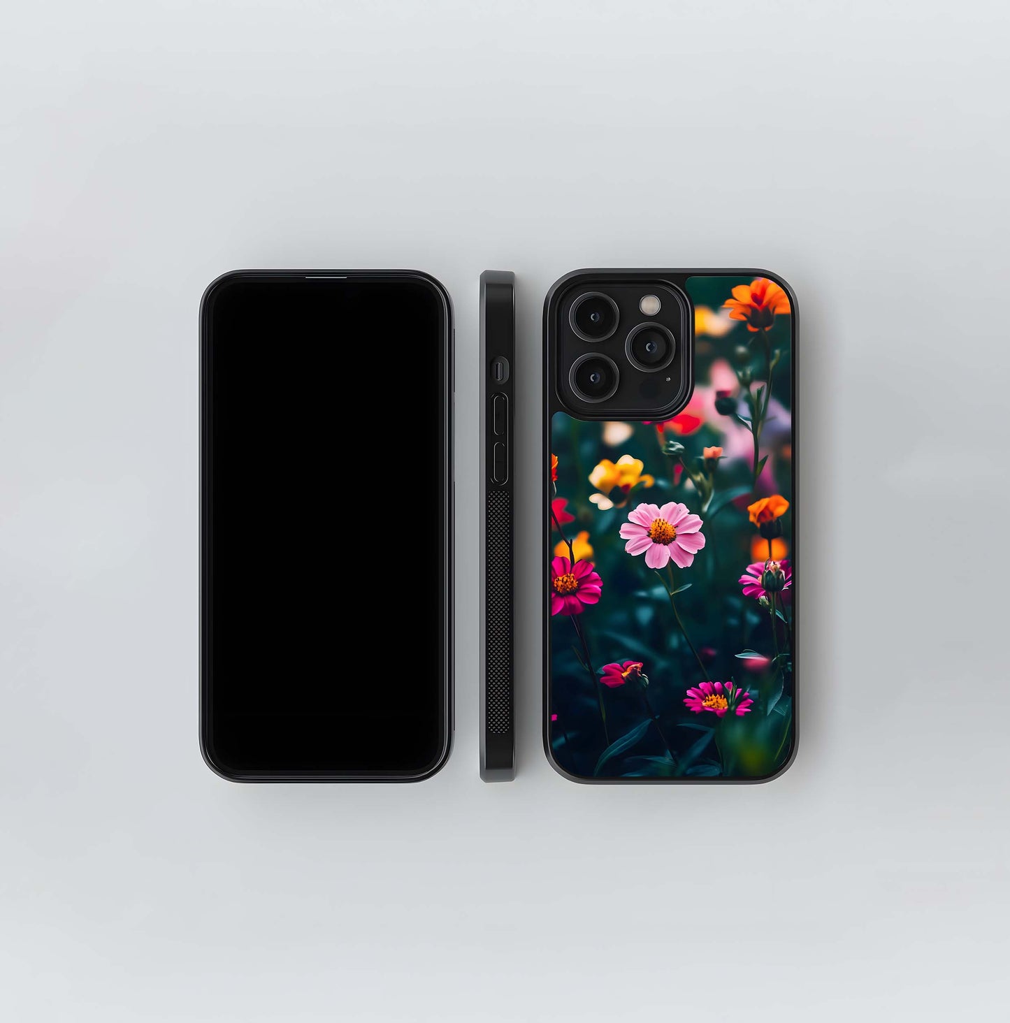 Moody Field Florals Glass Case