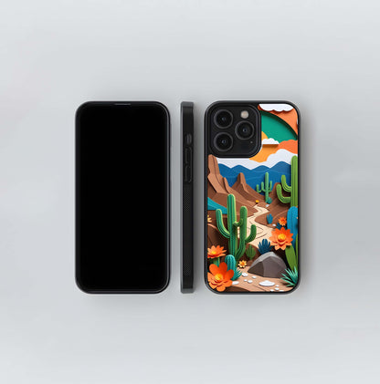 Desert Bloom Glass Case