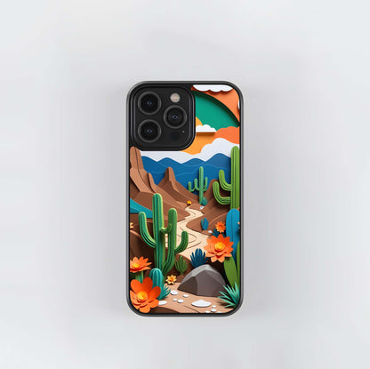 Desert Bloom Glass Case