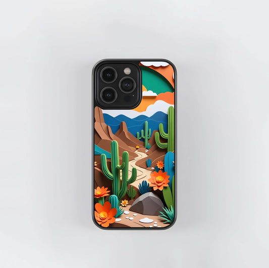 Desert Bloom Glass Case