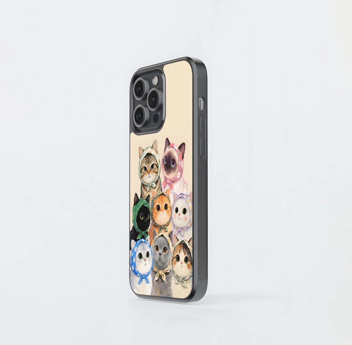 Cozy Cats Squad Glass Case
