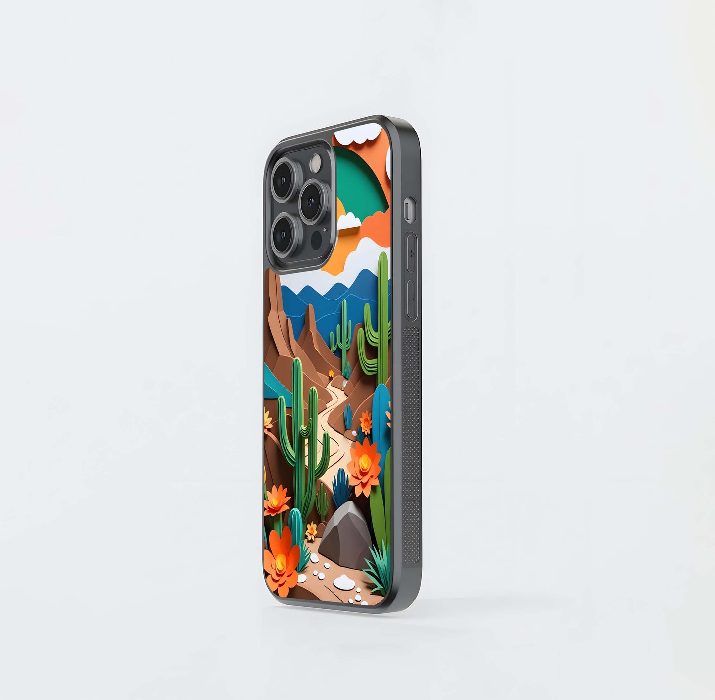 Desert Bloom Glass Case