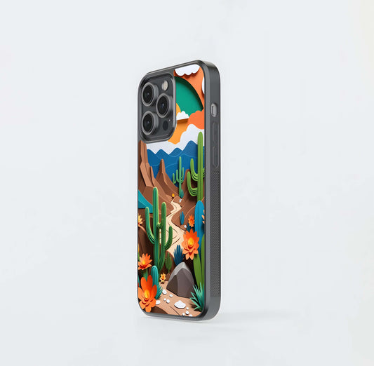 Desert Bloom Glass Case
