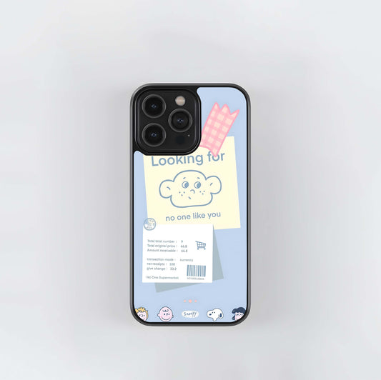 Cartoon Love Receipt Glass Case