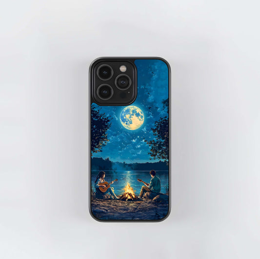 Moonlit Lake Serenade Glass Case