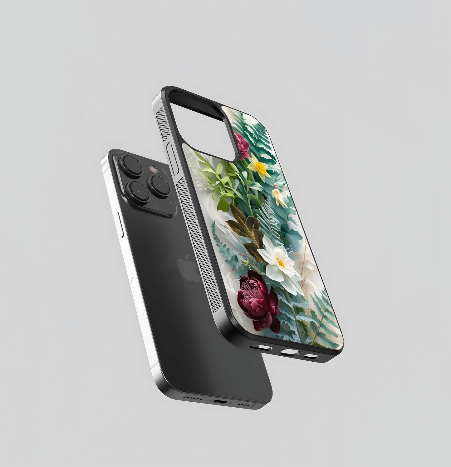 Baroque Botanical Cascade Glass Case