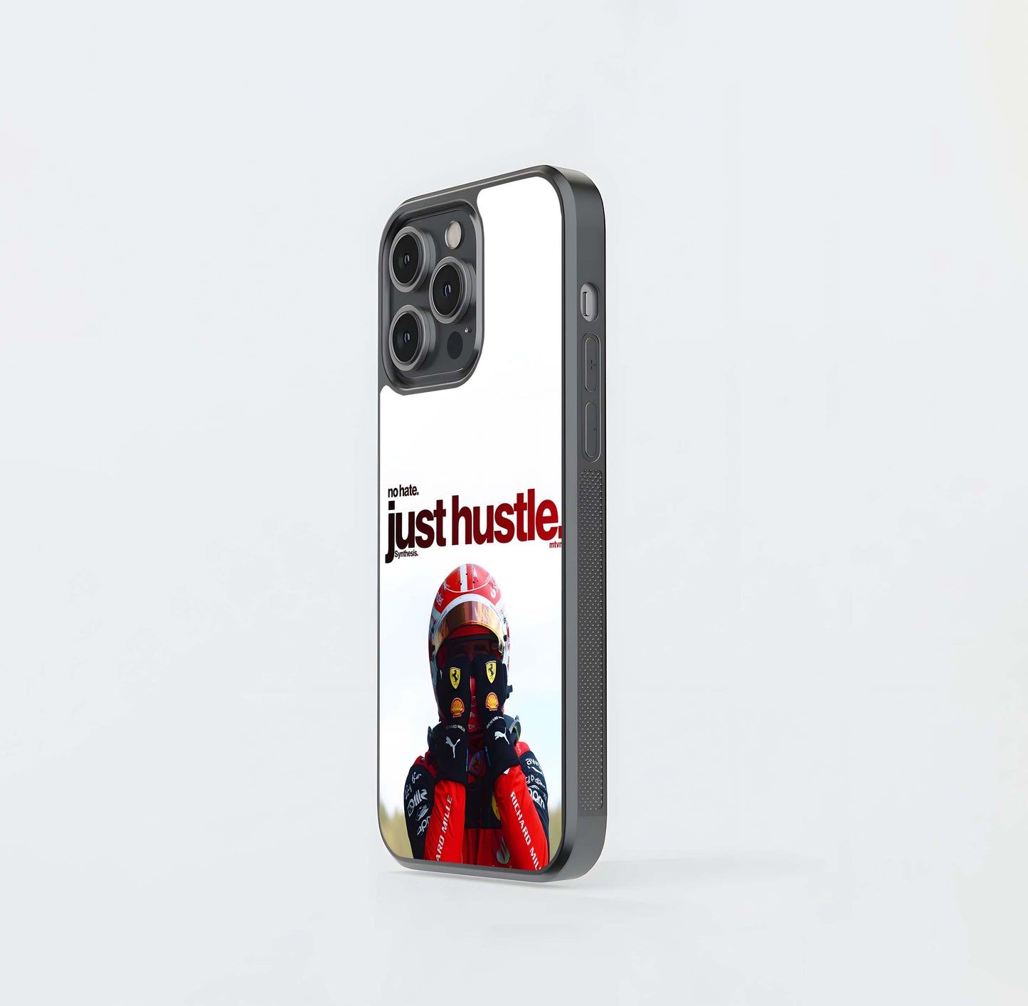 Charles Leclerc No Hate Just Hustle Glass Case