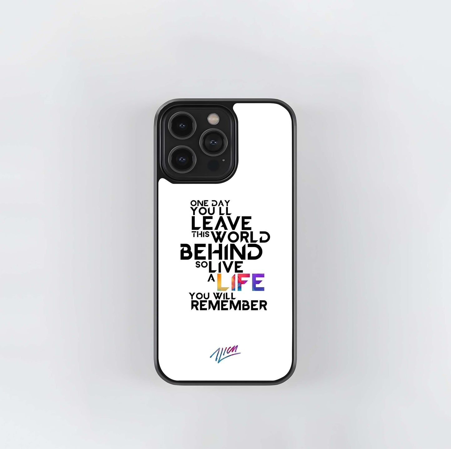 Motivational Gradient Glass Case