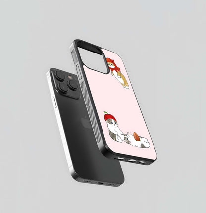 Cat Playtime Glass Case