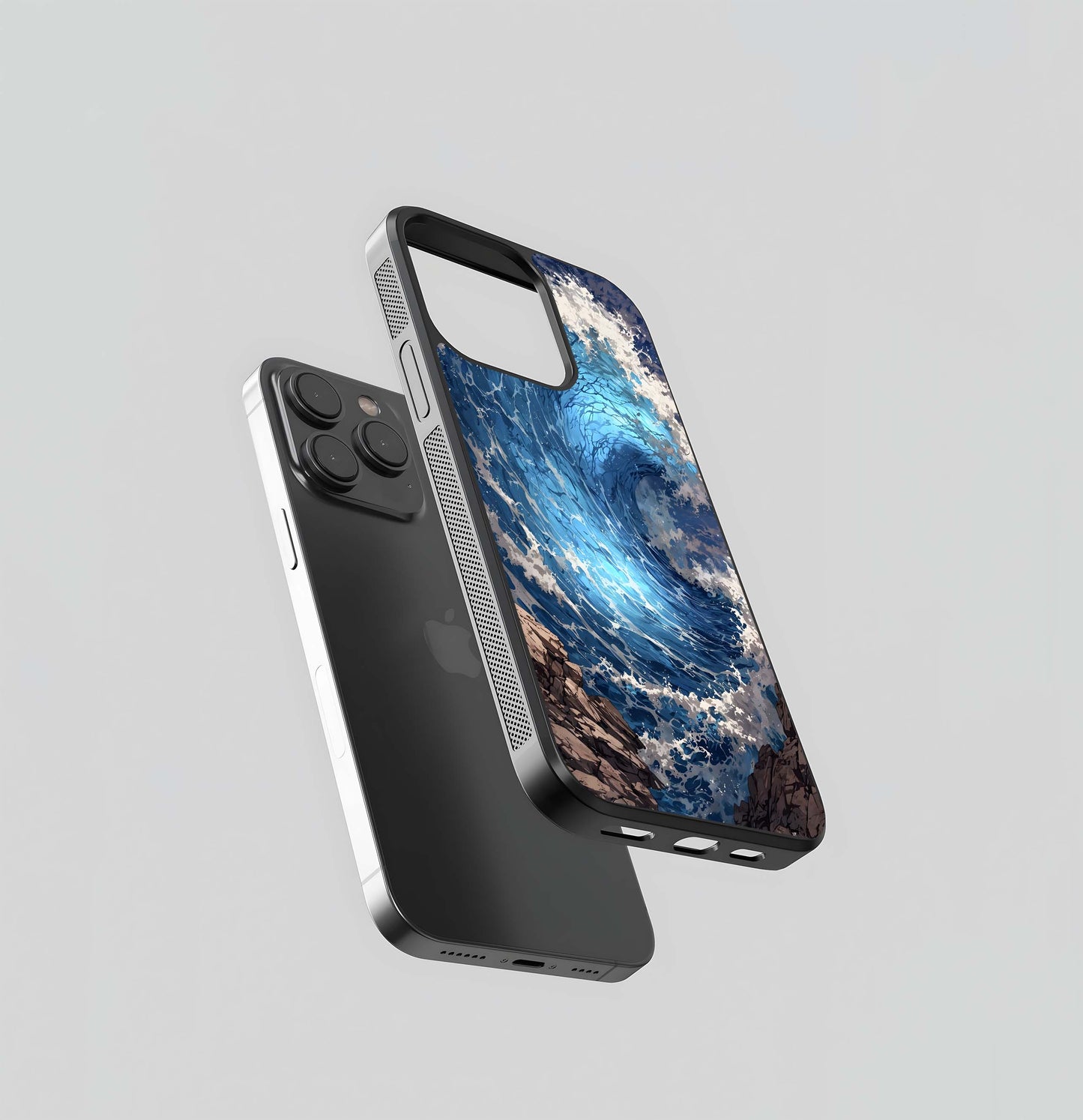 Giant Ocean Wave Glass Case