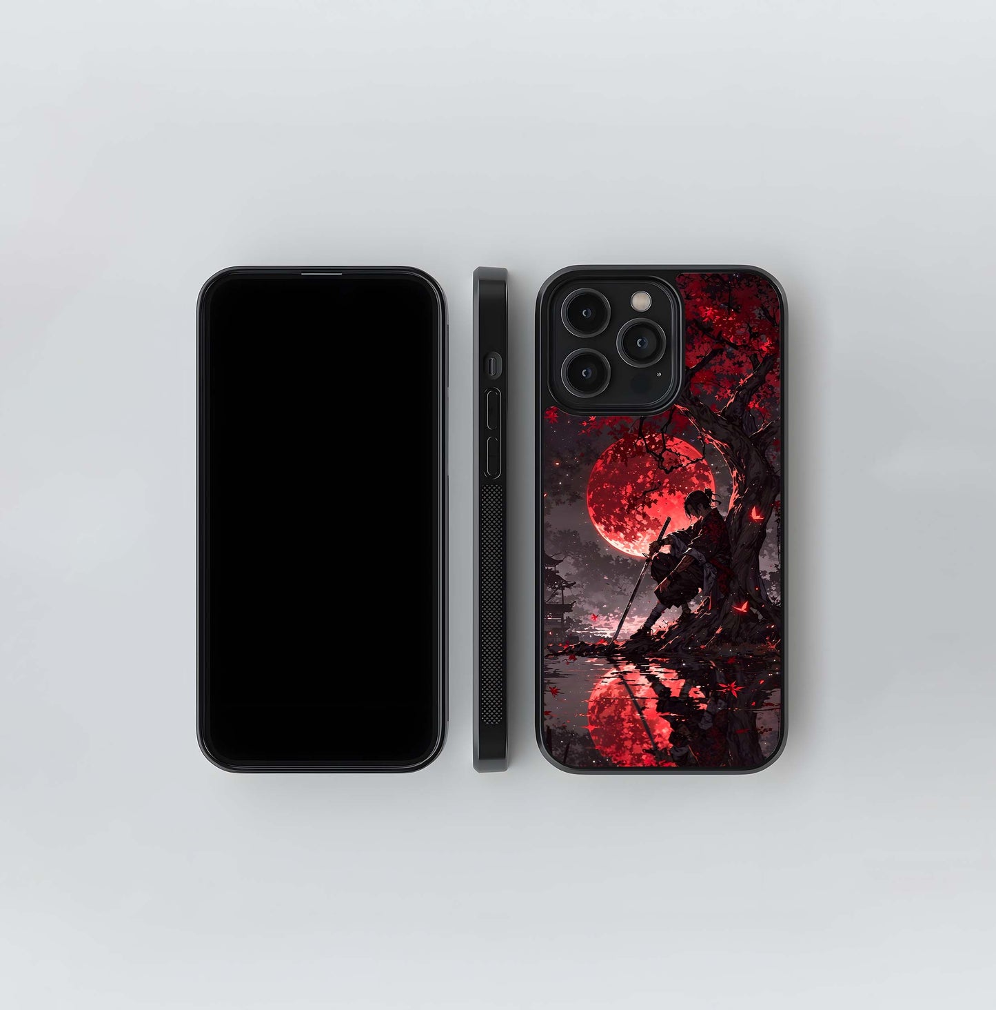 Red Maple Samurai's Rest Glass Case