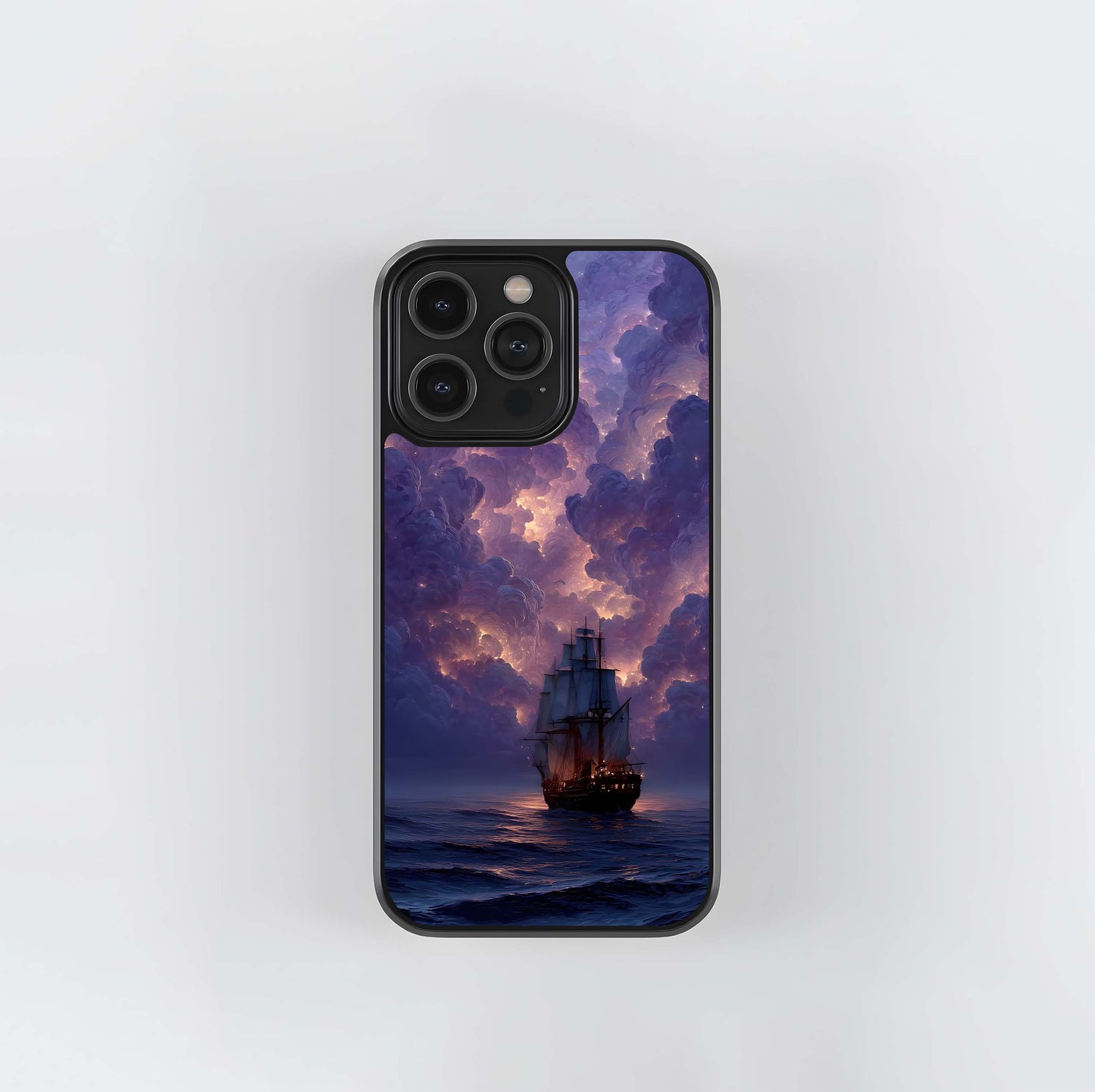 Nebula Cloud Ship Glass Case