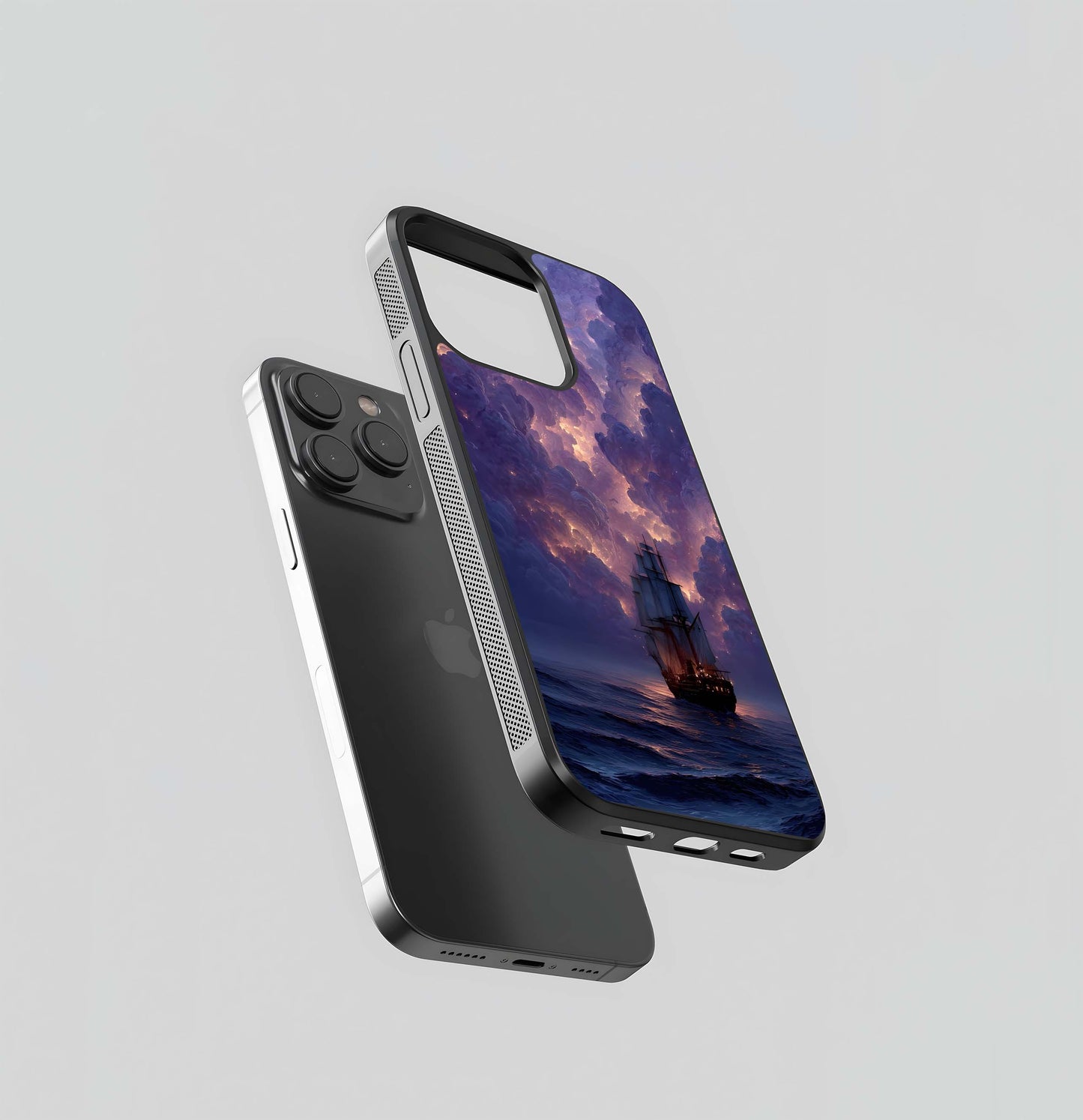 Nebula Cloud Ship Glass Case