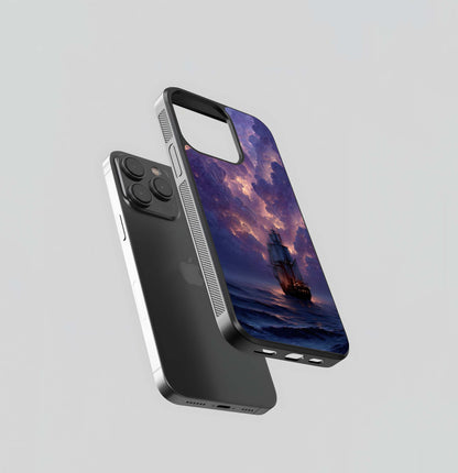 Nebula Cloud Ship Glass Case