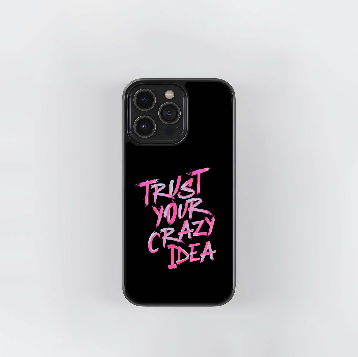 Neon Brush Idea Glass Case