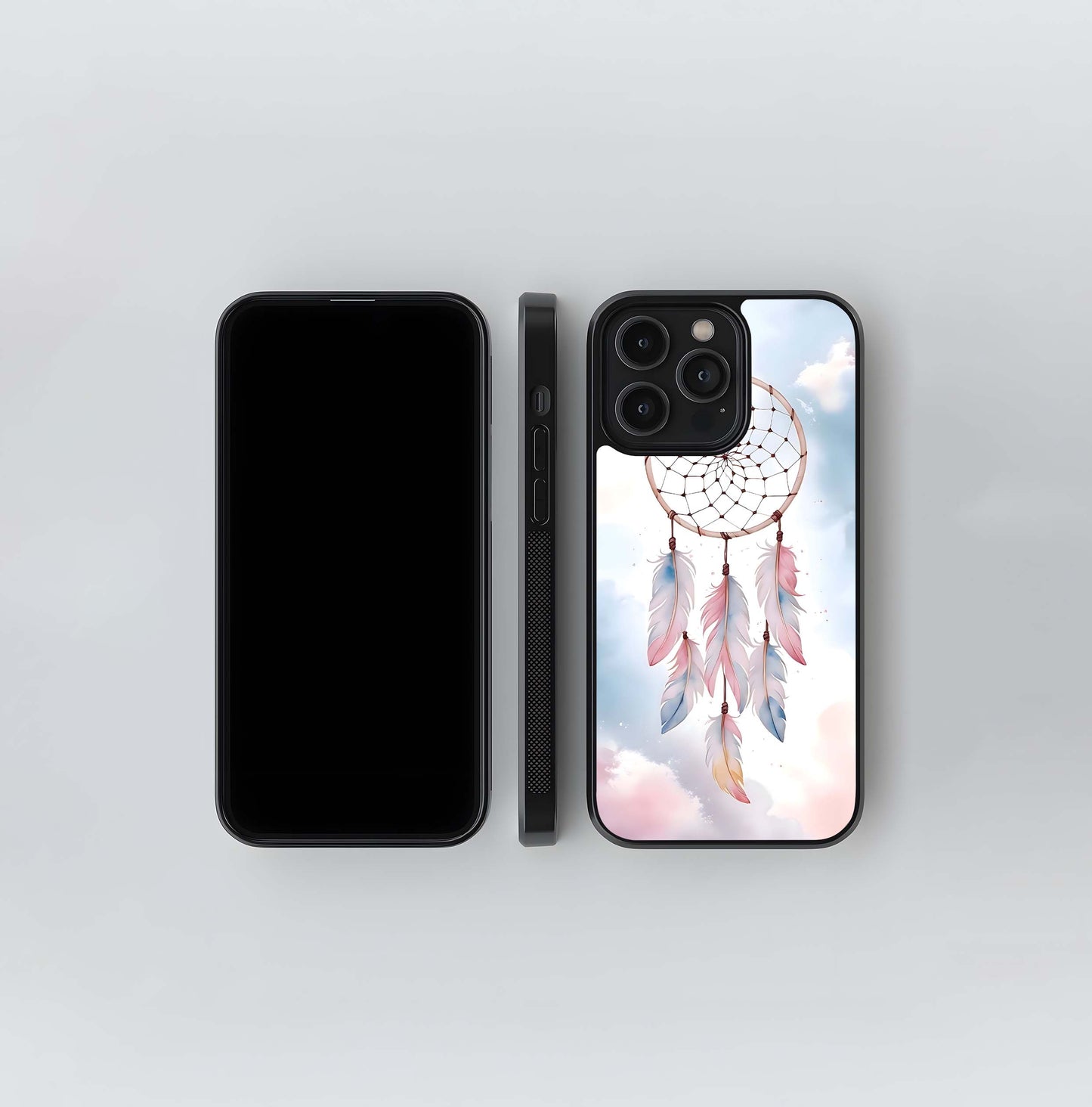 Catching Feathered Wishes Glass Case