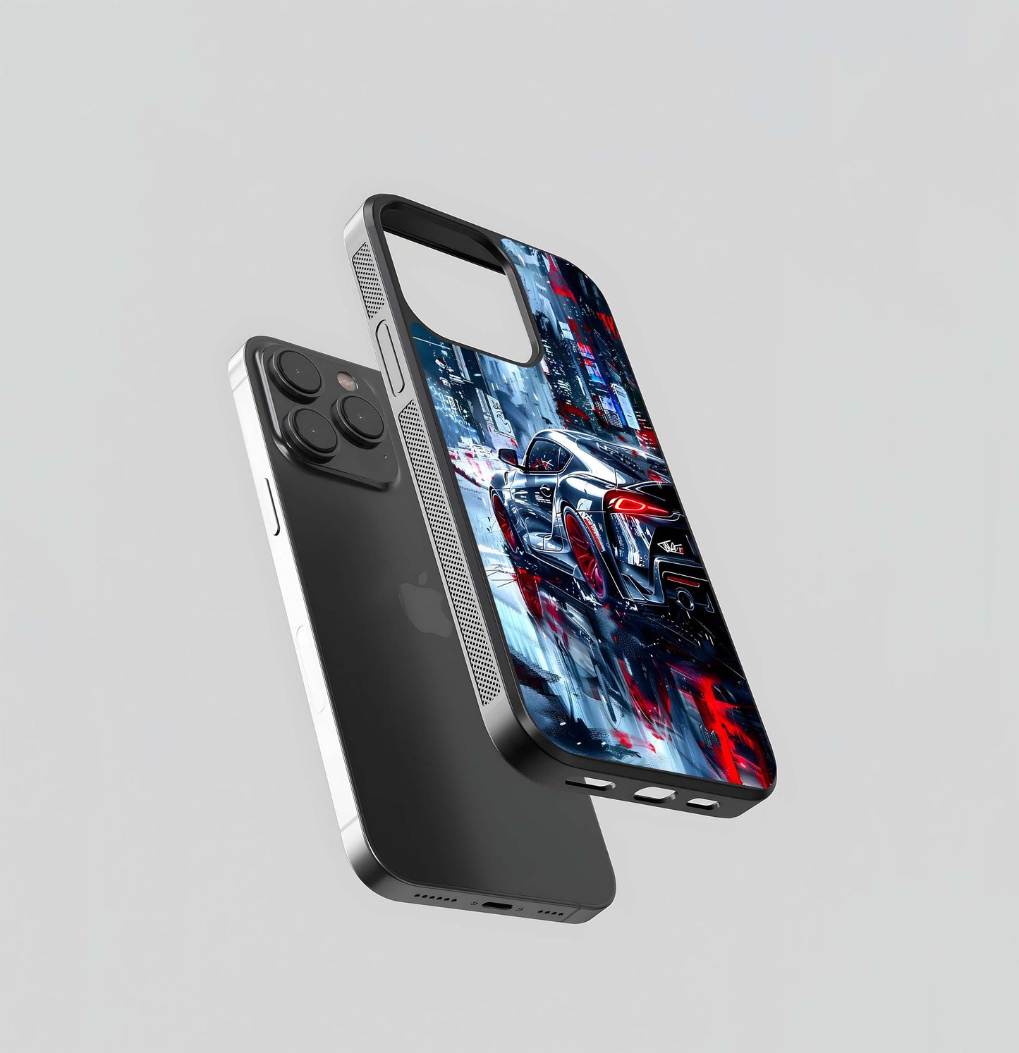 Neon Crimson Drive Glass Case